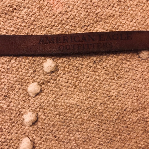 American Eagle Brown Leather Belt - Picture 1 of 3